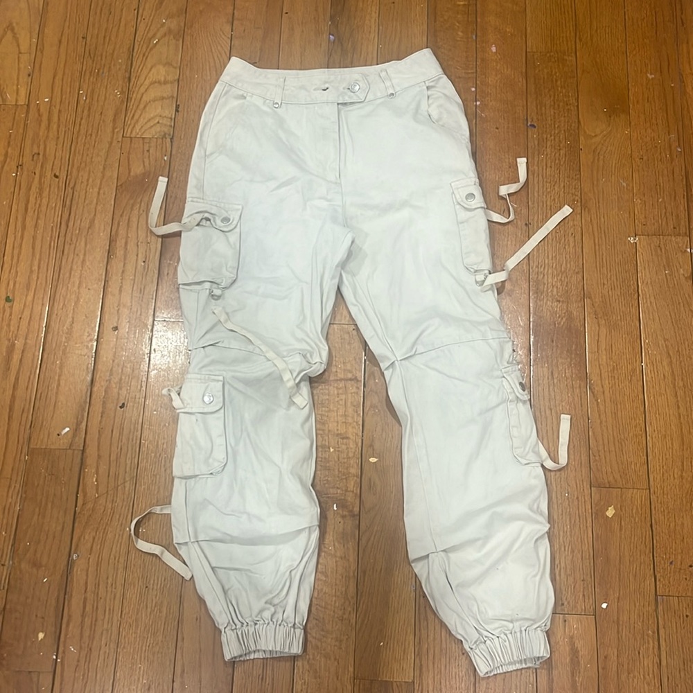 beige cargo pants